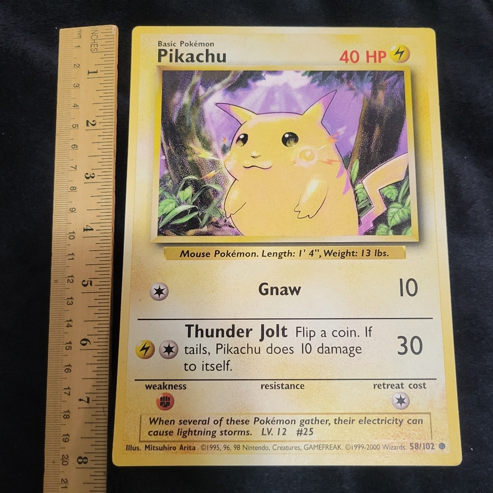 Over sized 8" Pokemon jumbo promo